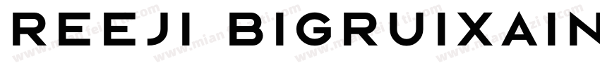 reeji bigruixain bold字体转换